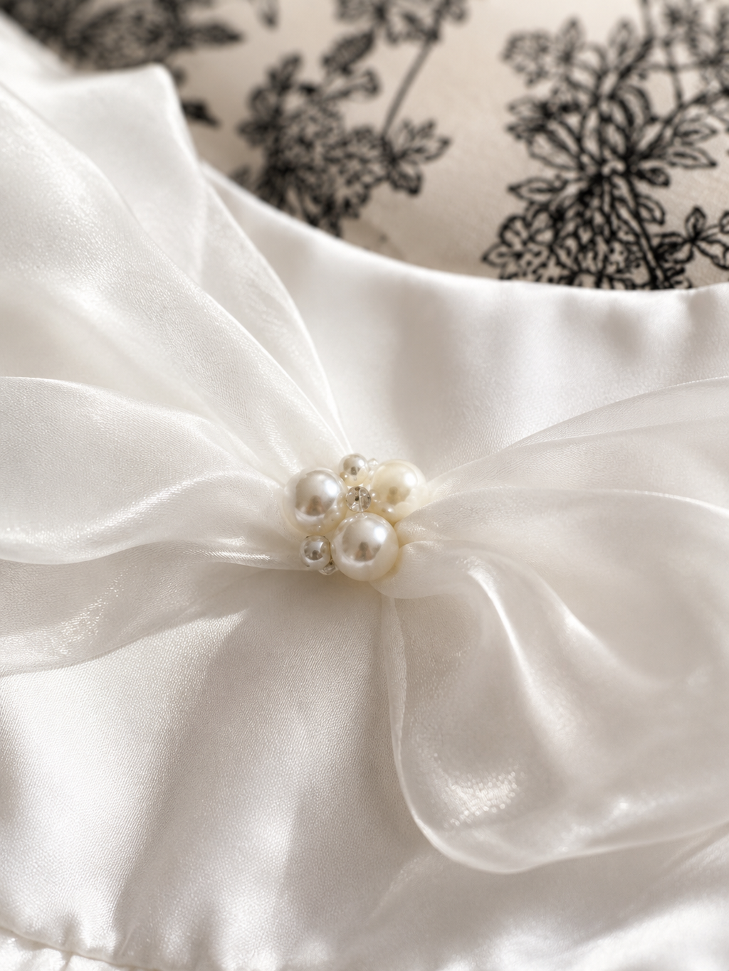 Matte Satin Wedding Dress for Medium to Large Dogs