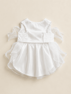 Matte Satin Wedding Dress for Medium to Large Dogs - ForPawMoment