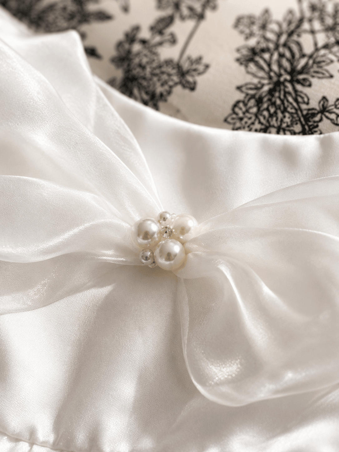 Matte Satin Wedding Dress for Medium to Large Dogs - ForPawMoment