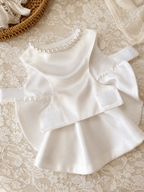 Matte Satin Wedding Dress for Small Dog - ForPawMoment