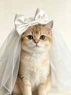 Pet Wedding Veil for Cats and Dogs - ForPawMoment