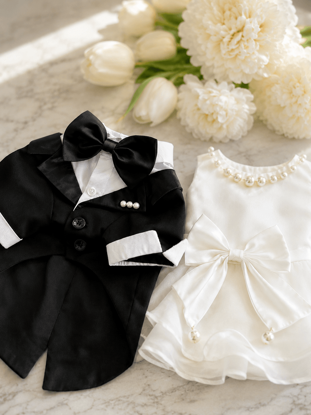 Small Dog Wedding Tuxedo Set - ForPawMoment