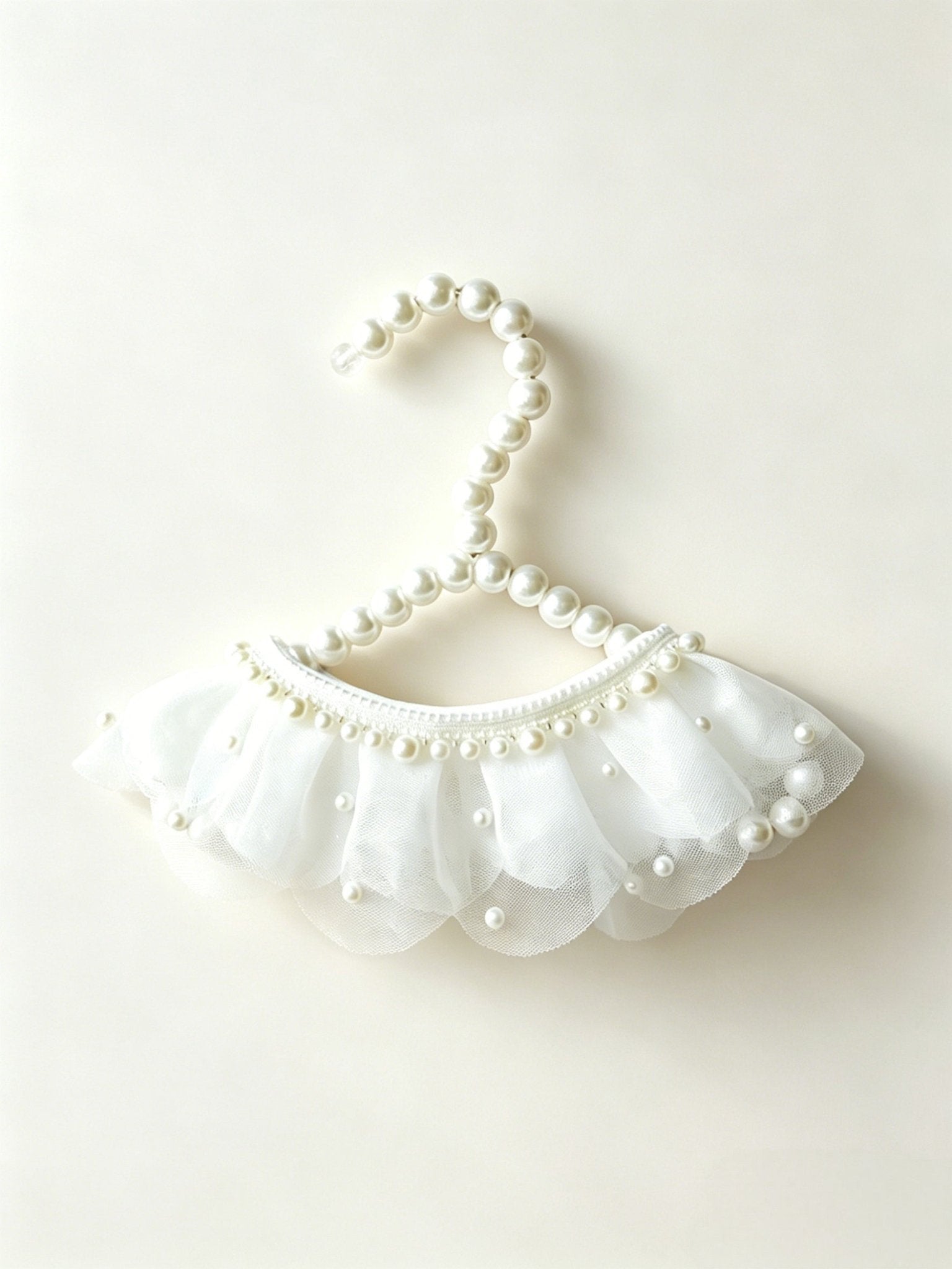 The Coquette Pearl & Lace Ruffle Pet Collar - ForPawMoment